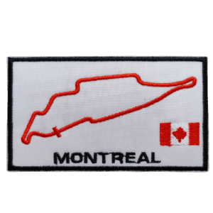 Parche bordado circuito de Montreal 9,5 x 5,5 cm. (F1-011)