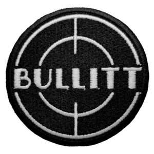 Parche bordado Bullitt 8 x 8 cm. (MA-430)