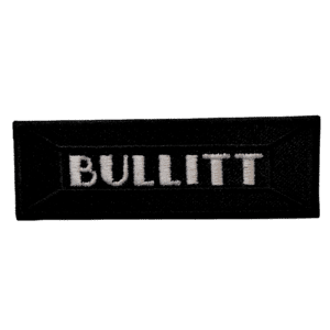 Parche bordado Bullitt 9 x 3 cm. (MA-431)