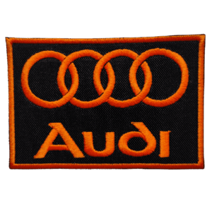 Parche bordado Audi 8,5 x 5,5 cm. (MA-433)