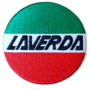 Parche bordado Laverda 7,5 x 7,5 cm. (MA-437)