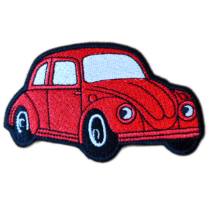 Parche bordado Volkswagen Beetle 10 x 6 cm. (MA-447)