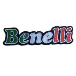 Parche bordado Benelli 10 x 2,5 cm. (MA-424)