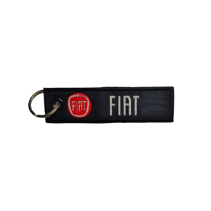 Llavero bordado FIAT 10 x 2,5 cm. (LLA-008)