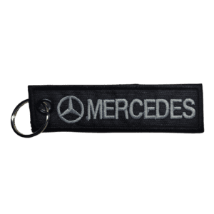 Llavero bordado MERCEDES 10 x 2,5 cm. (LLA-018)