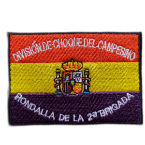 Parche bordado BANDERA REPUBLICANA DEL CAMPESINO 8 x 5,5 cm. (MI-333)