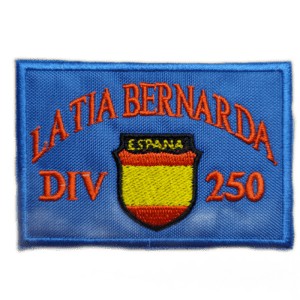 Parche bordado BANDERA LA TIA BERNARDA 8 x 5 cm. (MI-336)
