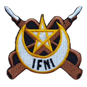 Parche bordado EMBLEMA TIRADORES IFNI - SAHARA 7 x 7 cm. (MI-358)
