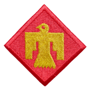 Parche bordado 45th DIVISIÓN INFANTERÍA USA 6 x 6 cm. (MI-360)