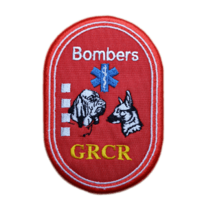 Parche bordado BOMBERS GRCR 11 x 7 cm. (SER-002)