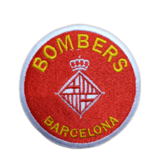 Parche bordado BOMBERS BARCELONA 8 x 8 cm. (SER-013)