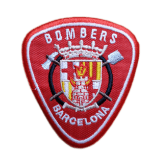 Parche bordado BOMBERS BARCELONA 8 x 7 cm. (SER-019)