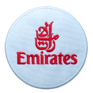 Parche bordado EMIRATES 8 x 8 cm. (SER-025)