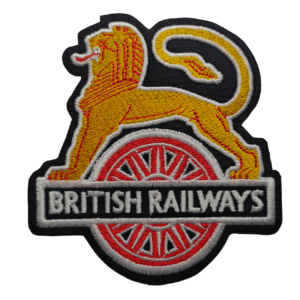 Parche bordado BRITISH RAILWAYS 9,5 x 9 cm. (SER-026)